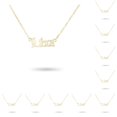 thumbnail image 1 of sweethay Inglés letra doce signo del zodiaco constelaciones tema collar del zodiaco Ins joyería exquisita cadena colgante Libra oro libra de oro 10Conjunto, 1 of 6