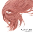 thumbnail image 3 of SHOWERORO Straight Pink Cosplay Wig Middle Part Style Synthetic Hair for Women Costume Use 1Set, 3 of 6