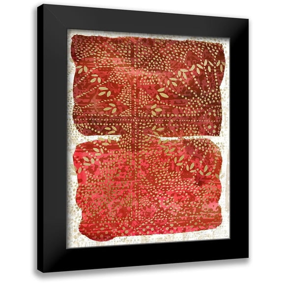 Zarris, Chariklia 12x14 Black Modern Framed Museum Art Print Titled - Glimmer Sari II