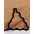 thumbnail image 3 of Cogild Sweaters for Women Heart Knit Sweater, Scalloped Crew Neck Long Sleeve Casual Pullover, 3 of 12