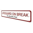thumbnail image 4 of Lifeguard on Break Novelty Decor, Metal Wall Sign - 4x18 Inches, 4 of 4