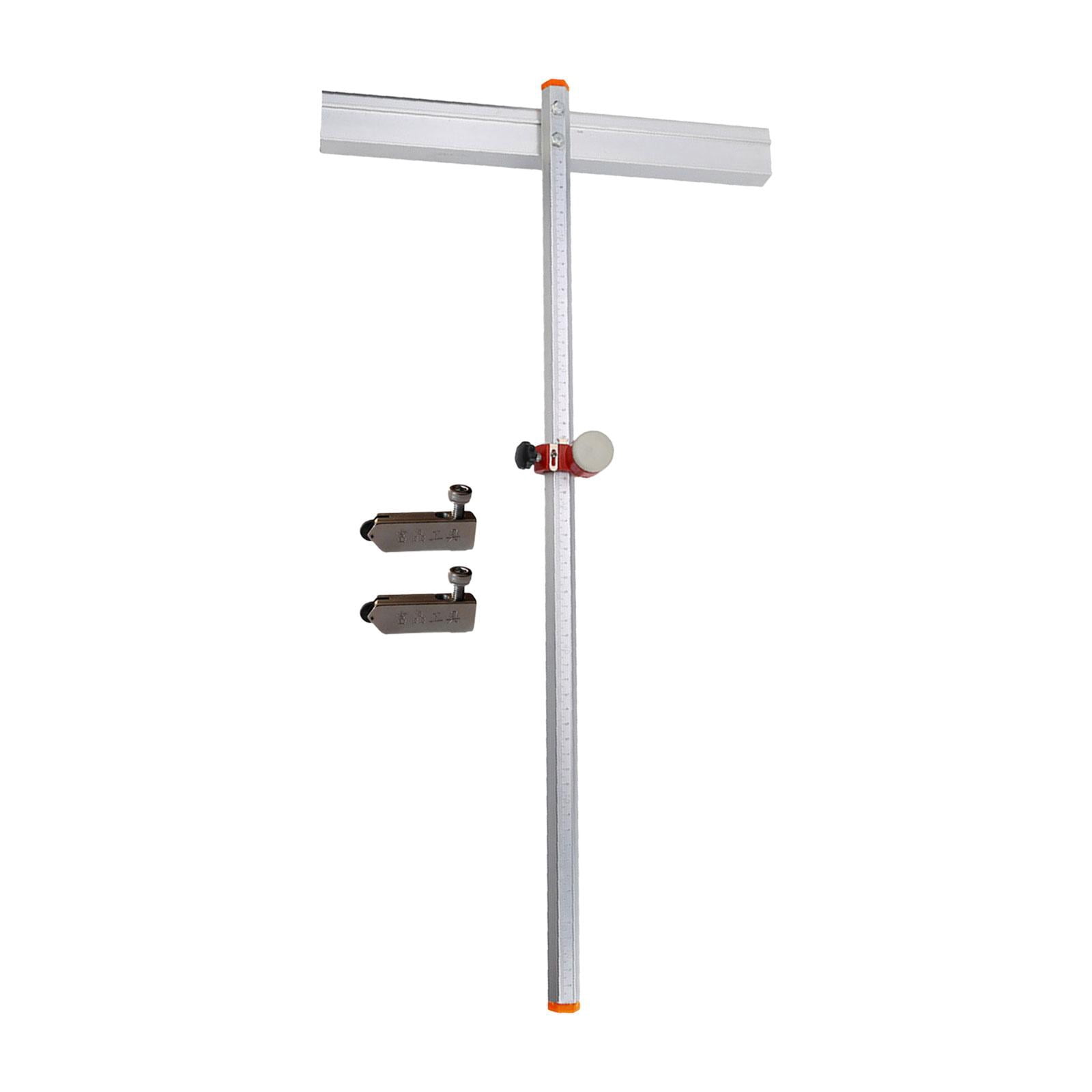 Glass Cutter T Shaped Professional with DIY Cutting Breaking 63cm Lightweight Hand Tool Ceramic Cutting Tool for Tiles Mirrors