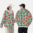 thumbnail image 5 of Fotbe Hand Drawn Strawberry Men's Women's UPF 50+ Sun Protection Jacket Hooded Cooling Shirt with Pockets Hiking Outdoor Performance-3X-Large, 5 of 8
