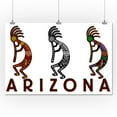 thumbnail image 3 of Arizona, Three Kokopelli (24x36 Giclee Gallery Art Print, Vivid Textured Wall Decor), 3 of 3