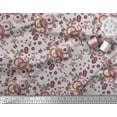 thumbnail image 2 of Soimoi Grey polyester Crepe Fabric Floral & Paisley Printed Fabric 1 Yard 52 Inch Wide, 2 of 3