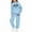 0-Sky Blue431, variant on Kiijoy Girls Casual Outfits New York Print Hoodie Jogger Pants Tracksuit, Sizes 2-14