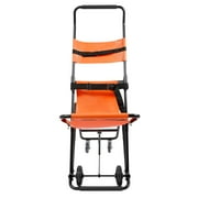 Stair Chair, Lift Stair Chair, Aluminum Alloy Portable Stair Chair, Orange, Patient Transport Chair Stretcher, Compact Foldable for Emergency Medical Use