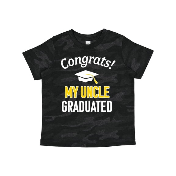 Inktastic Congrats My Uncle Graduated with Cap Boys or Girls Toddler T-Shirt