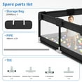 thumbnail image 7 of babyeap Baby Playpen,50x50 Inch Baby Playards for Babies and Toddlers,Fence Baby Play Yards for Indoor & Outdoor with Breathable Mesh,Black, 7 of 7