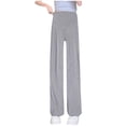 thumbnail image 5 of hengsof Women's High Waisted Wide Leg Pants for Maternity Casual Wear During Pregnancy, 5 of 5
