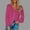Pink, variant on Dvkptbk Sweaters for Women Women Short Cardigan Sweater Long Sleeved Crochet Knit Shawl Front Open V-neck Button Top Clothes on Clearance