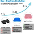 thumbnail image 4 of Changm 4D Massage Silicone Seat Cushion - Non-Slip Baby Sciatica & Back Pain Relief, 4 of 7