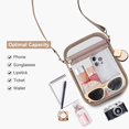 thumbnail image 3 of Lohol Clear Purse Stadium Approved CrossBody Bag for Men and Women Khaki-Large, 3 of 8