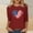 09Wine, variant on asdoklhq Plus Size 4th Of July Tshirts Graphic Shirts Women's Independence Day Printed Round-neck Three-quarter Sleeve T-shirt Loose Three-quarter Sleeve Round-neck Top/shirt Gray 2X