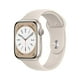 thumbnail image 1 of Apple Watch Series 8 GPS Caja de Aluminio Starlight de 45 Mm con Correa Deportiva Starlight - M/L. Rastreador de Actividad Física, Aplicaciones de ECG y Oxígeno en Sangre, Pantalla Retina Siempre Acti, 1 of 5