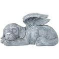 thumbnail image 1 of Cadeau de Sympathie pour Ange Commémoratif pour Animaux, Placement Extérieur Résistant aux Intempéries, Statue en Résine comme Marqueur de Tombe pour Animaux, Décoration de Jardin avec Qualité Faite à la Main, 1 of 5