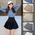 thumbnail image 4 of Chic Pleated Little JK Skirt for Women in Solid Colors and Plaid Patterns - Zipper Closure - Stylish and Trendy Skirt for 2024 Spring and Summer Collection tzw, 4 of 7