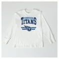 thumbnail image 4 of Women's Gameday Couture  White Tennessee Titans Swift Strike Essential Oversized Long Sleeve T-Shirt, 4 of 4