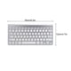 thumbnail image 2 of Juego combinado de mini teclado multimedia con teclado inalámbrico 2.4G para computadora portátil, computadora de escritorio, TV, suministros de oficina, plateado Eigraketly EL2198-02B, 2 of 2