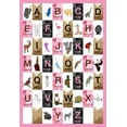 thumbnail image 2 of Perrenoud, Aubree 14x18 Gold Ornate Wood Framed with Double Matting Museum Art Print Titled - Alphabet - Girls, 2 of 4