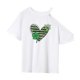 thumbnail image 2 of Camiseta con hombros descubiertos para mujer, camiseta, ropa, cuello redondo, camisetas de verano, manga corta XL, 2 of 8