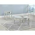 thumbnail image 3 of Best Master Furniture Table Basse Ronde en Verre Miroir Royal Glam Argenté, 3 of 3