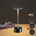 thumbnail image 2 of LED Touch Bedside Lamp 3 Level Dimmable Portable Retro Metal Night Light for Home Office Bar Cafe Bedroom Restaurant, 2 of 8