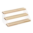 thumbnail image 2 of segolike Wooden Display Rack CounterTop Organizer Riser Stand Acrylic Kitchen 3 layer, 2 of 9