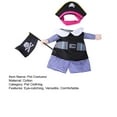 thumbnail image 7 of sunsanly Dog Costume Pet Funny Pet Supplies Cute Courier Astronaut Pirate Costumes Cosplay Outfit Soft Polyester Cotton Pet Clothing for Halloween Day, 7 of 7