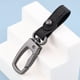 thumbnail image 1 of Llavero cuadrado de gamuza de metal, accesorio creativo para llaves tejidas de bricolaje, llavero colgante de cintura para hombre para coche, 1 of 6