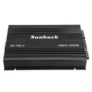 Sunbuck Car Amplifier 4 Channel, 7900 Watts Car Stereo Audio Subwoofer Full-Range Super Brass, Class A/B Speaker Amp