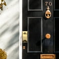 thumbnail image 4 of WASHWEPE Golden Metal Door Knocker 1Pack Featuring Peephole Suitable For Front Door Protection, 4 of 8