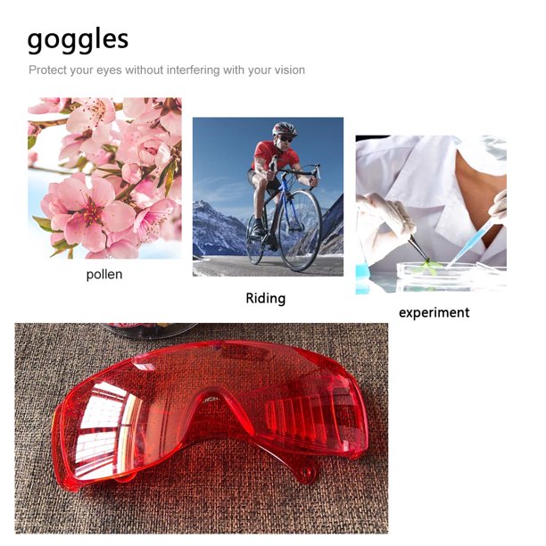 Gafas de sol para ciclismo de motocicleta Gafas de protección para los ojos a prueba de polvo y viento (Rojo) Ndcxsfigh Nuevos Originales