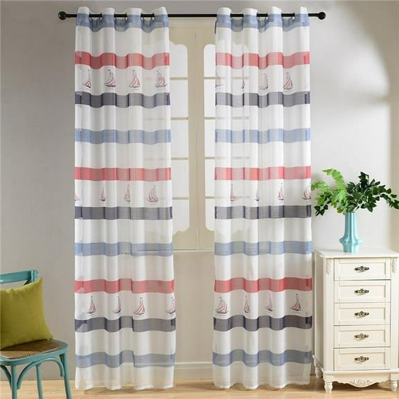 Miami Sheer Curtain Panel. Multicolor