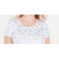 thumbnail image 2 of Karen Scott Women's Plus Size Printed Scoop-Neck Top  Blue Size 3X, 2 of 4