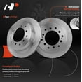 thumbnail image 3 of A-Premium 12.28 in (312mm) Rear Vented Disc Brake Rotors + Ceramic Pads Kit Compatible with Select Toyota & Lexus Models - 4Runner 2010-2021, FJ Cruiser 2010-2014, GX460 2010-2021, 6-PC Set, 3 of 6