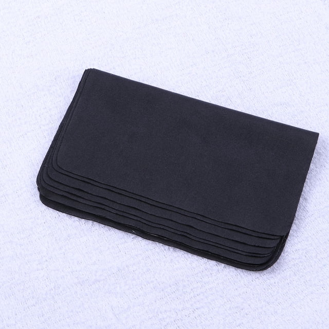 unbranded 6Ud Paños De Microfibra Para Limpieza De Pantallas Y Joyería Negro