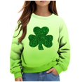 thumbnail image 2 of Maean Kids Toddler St Patricks Day Sweatshirt Long Sleeve Crewneck Pullover Shirt Tops Clothes 1t-12t, 2 of 5