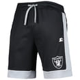 thumbnail image 2 of Men's G-III Sports by Carl Banks Black/Silver Las Vegas Raiders Fan Favorite Fashion Shorts, 2 of 3