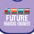 thumbnail image 4 of Inktastic Future Railroad Engineer Train Boys or Girls Baby Bib, 4 of 4