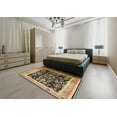 thumbnail image 5 of Ahgly Company Machine Washable Indoor Square Industrial Modern Bakers Brown Area Rugs, 8' Square, 5 of 7