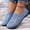 Blue, variant on Plus Size Wide Width Shallow Cut Women's All Occasion Casual Shoes Comfortable Daily Wear Spring Summer Blue 6