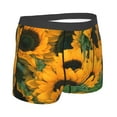 thumbnail image 3 of Disketp Sunflowers Men'S Boxer Briefs,Soft And Breathable Cotton Underwear With Comfortflex Waistband, 3 of 9