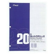 Mead 19030 Graph Paper Tablet, 8-1/2" x 11", 20-Count,Each