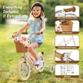 thumbnail image 5 of KORIMEFA Girls Bike for Toddlers 3-6 Years Old Kids, 12 Inch Kids Bike with Training Wheels & Basket, Multiple Colors, 5 of 9