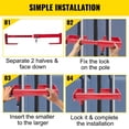 thumbnail image 4 of STAWAY Serrure de Conteneur de Cargaison Réglable 9.84 Pouces-17.32 Pouces - Serrure de Porte en Acier Robuste avec 2 Clés, Serrure à Ressort pour Semi-Remorques et Conteneurs d'Expédition, 4 of 8