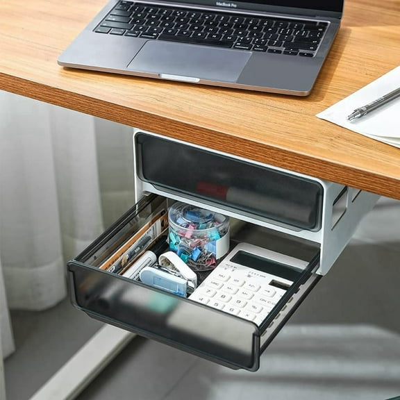 Hidden Self-Adhesive Organizer Black