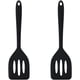 thumbnail image 2 of Juego de 2 espátulas de silicona, de goma de grado alimenticio, pequeñas espátulas de silicona, resistentes al calor, ranuradas para utensilios de cocina antiadherentes., 2 of 6