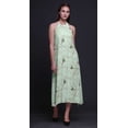 thumbnail image 3 of Bimba Bird Printed Women Backless Halter Neck Summer Holiday BeachDress-XX-Large, 3 of 6