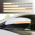 thumbnail image 4 of WEISIPU Luces LED de espejo retrovisor para Coche Tira Luz LED de señales de  Amaril, 4 of 5